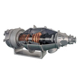 MechPuConToy Turbofan Engine Model That Runs, PT6A 100+PCS DIY Assembly Simulation Aircraft Turboprop 3D Printing Engine Model Kit, Physics Experiment Set for Adults