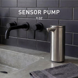 simplehuman 9 oz. Touch-Free Automatic Rechargeable Sensor Pump, Brushed Stainless Steel, New