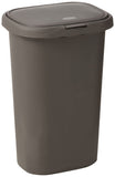 13 Gallon Gray Plastic Garbage Bin for Home/Kitchen/Office/Garage