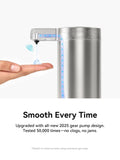 SUNLY Touchless Automatic Soap Dispenser – Clog-Free Pump, 0.2s Fast Sensor, USB-C Rechargeable, Smudge-Resistant Stainless Steel