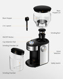 SHARDOR Burr Coffee Bean Grinder Electric, Adjustable Burr Mill with 16 Precise Grind Setting for 2-14 Cup, Silver