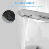 BWE Automatic Motion Sensor Touchless Bathroom Sink Faucet Electronic Infrared Hands Free Commercial Vanity Faucets Battery or Plug-in Powered,with Control Box and Temperature Mixer,Polished Chrome