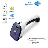 ScanAvenger Wireless Portable 1D 2D Bluetooth Barcode Scanner: Hand Scanner 3-in-1, Cordless, Rechargeable Scan Gun for Inventory (1D&2D with No Next Gen Stand for QR Codes and PDF417)