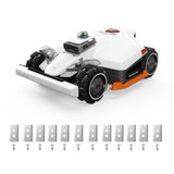 Mammotion LUBA 3 AWD 5000 Robot Lawn Mower, Perimeter Wire Free for 1.25 Acres, All-Wheel-Drive for 80% Slopes, 360° LiDAR+NetRTK+AI Vision, 50 Multi-Zone Management, Cutting Height 1.0"-2.7"