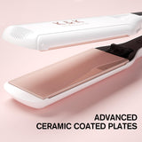 K&K 2.25 Inch Flat Iron Hair Straightener, Professional Extra Wide Hair Straighteners for Therapy Keratin, 3D Floating Ceramic Tourmaline Coating Plate Irons for Thick Hair, Damage and Frizz