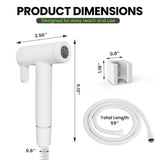 Terapaton RV Bidet Sprayer – All Metal, RV Handheld Bidet with Water Hose & RV Fitting, Wall-Mount Toilet Sprayer for Motorhomes, Fifth Wheels, Trailers & Campers Toilet (WallMount)