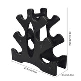 Weight Rack for Dumbbells 3 Tier, Plastic Dumbell Rack, Compact Weight Holders for Free Weights, Space Saver, Small Weight Storage Racks for Home Gym Organization, Max Load 22 lb (Without Dumbbells) WAONIQ