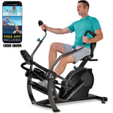 Teeter FreeStep Recumbent Cross Trainer Stepper, Zero-Impact Exercise Bike Alternative w/Patented Physical Therapy Stride, Up to 350lb, Free App