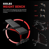 Mikolo Power Cage, 2000LB Power Rack with Independent Dual Pulley System, Multifunction Home Gym Workout Machine for Cable Crossover (Red Package) Mikolo