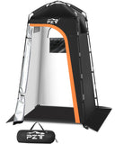 PZT Large Shower Tent, Portable Privacy Tent with Mesh Floor & Carrying Bag, Lightweight & Sturdy, Easy Set Up, Portable Changing Room for Camping & Hiking, Fishing, Beach