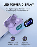 Purple Wireless Earbuds P1 PRO, Earphones Wireless Bluetooth Headphones with Clear Call BYDTOOPCBD