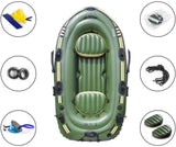 WSJYP Inflatable Boat Set, Kayak Fishing Boat, 2/3 Person Boat, Inflatable Explorer Boat with Paddle and Foot Pump and Safety Rope,Two-Person Boat WSJYP