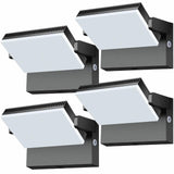 BIRITALO 120W Modern LED Security Flood Light, 360° Rotatable Dusk to Dawn