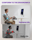 Zontera Ergonomic Mouse & Keyboard Tray Under Desk, 20x11.8 in Board, Black