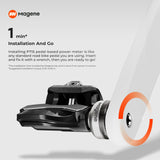 Magene P715 Dual-Sensing Side Power Meter Cycling Pedals, Silver, ±1% Accuracy Bike Power Meter, SPD-SL Compatible, 120h Battery Life, Bluetooth & ANT+, Easy 1min Install