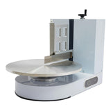 Cake Decorating Machine, 4-16 inch Cake Cream Spreading Coating Smearing Machine Cream Smooth Coating Decoration with Adjustable Spatula Turntable for Cake Shops, Dessert Shops (White)