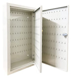 Premium inless Steel Wall-Mounted Key Holder with Lockable Box for Schools
