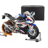 Zerbrikdxy RC Motorcycle Model for Adult, 1/6 Scale S1000RR Dynamic Motorbike Display with Ignition Sound, LED Lights & Spray Effect, Mechanical Model for Collectors Enthusiasts