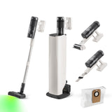 roborock H60 Hub Pro Cordless Stick Vacuum Cleaner with Auto-Empty Dock, 170AW Suction for Carpets and Pet Hair, Vacuum Cleaners with 80-Min Runtime, Anti-Tangle Brush, 140° Green LED Dust Detection