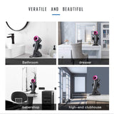 I'SMARTMOON Hair Dryer Stand Holder for Dyson Supersonic(Not Applicable to Supersonic Nural),Aluminum Alloy Bracket Power Plug Holder, Bathroom Organizer for Dyson Supersonic hairdryer(Gray)