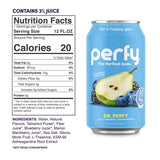 PERFY Caffeine Free Healthy Soda Classics Variety | Real Fruit Juice – Low Sugar Nootropic Drinks with L-Theanine + Turmeric or Ashwagandha | Calming Functional Mocktail Sampler | Sweetened with Stevia & Monk Fruit | Keto + GLP-1 Friendly