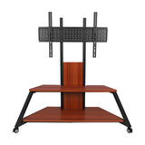 Velorantia Rolling Floor TV Cart Height Adjustable for 60 to 100 Inch TVs