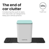 Mini Car Trash Can with Press Lid, 3L / 0.79 Gallon Small Garbage Bin