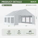 Aoxun 20x20 Party Tent,Heavy-Duty Canopy Tents for Parties Weddings Events