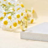 Oseew Customized Gold Band Ring 18k solid Gold For Women/Men Classic Womens Mens Gold Band 5mm Gold Wedding Band Ring