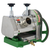 Commercial Sugar Cane Ginger Press Juicer with 3 Rollers and 2 knives, Manual Suger Cane Squeezing Juicer, Stainless Steel Filter Disc and Mesh, High Juice Yield BEILOCKERY