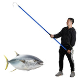 Fishing Gaff Hook Fish Hooked Gig Harpoon Gigging Spear Harpoons Pole with Stainless and Aluminum Hook for Large Fish Yorikyas