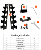 okugafit Dumbbell Rack Stand Only, 5 Tier Compact A-Frame Dumbbell Rack with Upgraded Handle, Weight Rack for Dumbbells, Dumbbell Rack for Home Gym Space (Not Included Dumbbells) okugafit