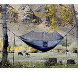 Sunyear Camping Hammock, Portable Single & Double Hammock with Net, 2 Person Hammock Tent with 2 * 10ft Straps, Best for Outdoor Hiking Survival Travel