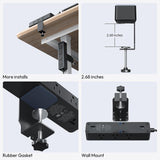 NTONPOWER Desk Clamp Power Strip 10 FT, 20W USB C Fast Charging Station