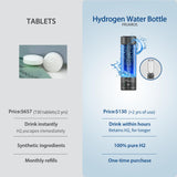 Hydrogen Water Bottle Generator – Portable Hydrogen Water Machine, Up to 6000 PPB | SPE/PEM Certified H₂ Tech | Hydrogen-Rich Water for Energy & Hydration | Healthy Gift for Family & Friends (Gold)
