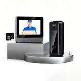 Doorbell Camera Wireless No Subscription 1080P, Door Bell Camera with Monitor Screen NO WiFi and APP Needed, Video Intercom Two-Way Audio, 170° View Angle,Night Vision Comes with an 8GB Memory Card