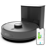 eitton Robot Vacuum and Mop Combo, 6000Pa Strong Suction, Self-Emptying Dock, 90-Day Hands-Free, LiDAR Navigation, Smart Mapping, WiFi/App/Alexa, Robotic Vacuum for Pet Hair, Hard Floors & Carpets
