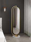 YUXING1205 Floor Mirror Mirror Floor-Standing Dressing Mirror Bedroom Full-Body Rotatable Home Storage Three-Dimensional Fitting Mirror Full Length Mirror(A), wanghairong158