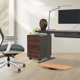 UPLIFT DESK 3-Drawer Mobile File Cabinet - Steel Rolling Filing Cabinet with Lock, Soft-Close Top Drawer