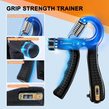 5PCS Grip Strength Trainer Kits, Hand Gripper Strengthener, Forearm Strengthener, Forearm Exerciser, Finger Exerciser, Wrist Strengthener, Stress Relief Ball, Grip Ring