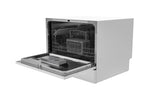 HAMILTON BEACH Counter Top Dishwasher, 6 Place Settings, Portable, White