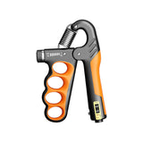 Hiyoga Grip Strength Trainer, Hand Grip Strengthener with Adjustable Resistance 11-220Lbs(5-100KG), Automatic Counter, Ergonomic Design, Forearm Strengthener for Musicians Athletes and Injury Recovery (Orange) Hiyoga