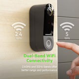 Wemo Smart Video Doorbell - Apple HomeKit Secure Video with HDR - Smart Home Products Video Doorbell Camera - Ring Doorbell for Security Camera System - WiFi Camera Doorbell w/ 223° FOV & 2-Way Audio