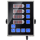 YOOYIST Precision Kitchen Timers for Cooking – 4 Channel Commercial Kitchen Timer Restaurant Kitchen Supplies – Stainless Steel Digital LED Chef Cooking Timer – Reminder Function, Loud Alarm, Black