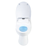 Brondell Bidet Toilet Seat S1400, Smart Toilet Seat, Dual Stainless-Steel, Self-Cleaning Nozzle With Clean Plus Technology, Endless Warm Water Bidet, Warm Air Dryer-Nightlight, Heated Seat, Elongated