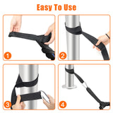 Battle Rope Anchor Strap Kit Accessories for Home Gym Outdoor Muscle Workout Equipment,Carabiners with 2 Durable Straps and 1 Heavy Duty Carabiner, Home Gym Equipment for Men Women Hoedia