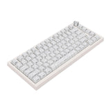 Jiawu Wireless Mechanical Keyboard with PBT Keycaps (White)