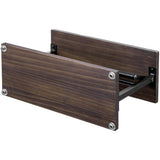MyGift Kitchen Countertop Paper Towel Holder and Condiment Display Shelf Rack, Rustic Burnt Wood and Metal Towel Dispenser with Top Shelf for Bathroom or Kitchen