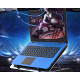 KMWHPJN Steel Mesh Panel LED Fan Adjustable Speed Control 10 "-17" Laptop Cooling Pad, Bracket