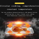 HEQIM Portable Oven Breakfast Maker, 3-in-1 Breakfast Maker Station with Coffee Machine, Non-Stick Pan, Toaster Oven, 30-Min Timer